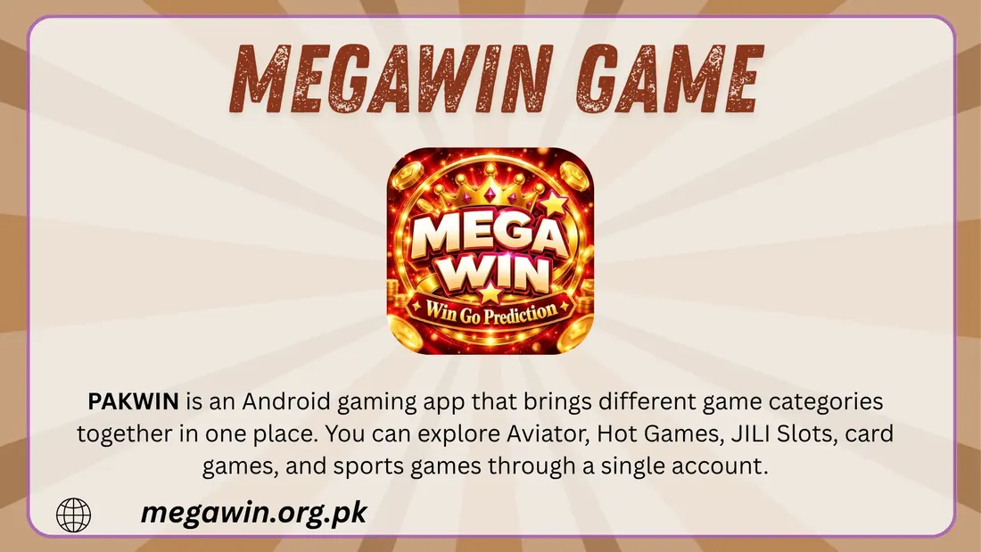 MegaWin Game app banner showing the MegaWin logo and Win Go Prediction